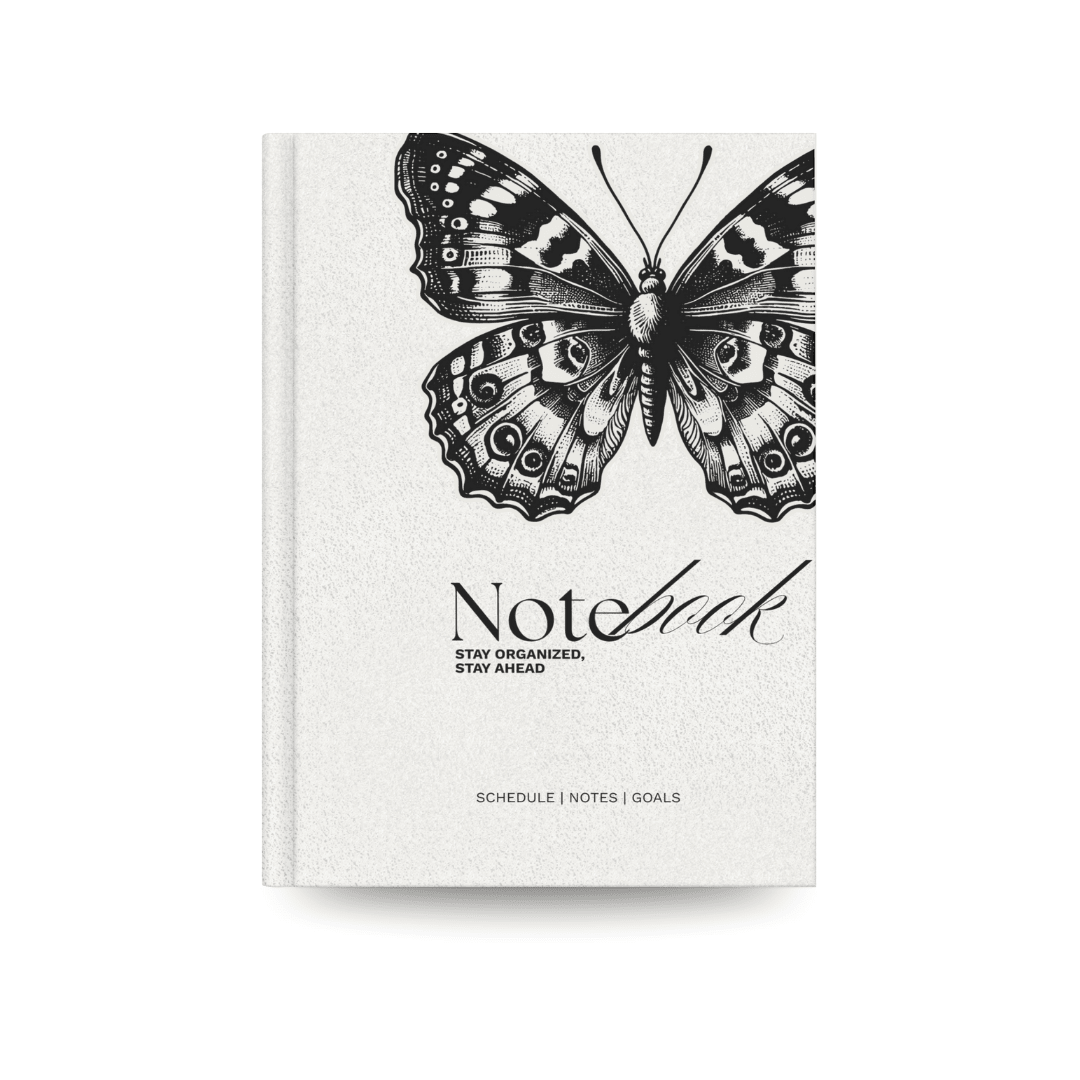 Butterfly Aesthetic Notebook for Notes, Goals & Planning - Memories InsiteBUTTERFLY AESTHETIC NOTEBOOK